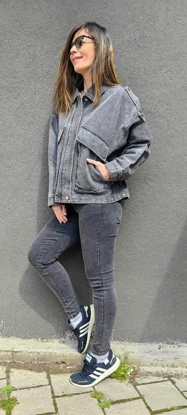 prolecne zenske jakne: Prolećna teksas jakna 2500din S do xl Oversize model Izuzetan teksas — 2