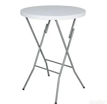 Barski sklopivi sto – okrugli - Prečnik ploče: približno 80 cm