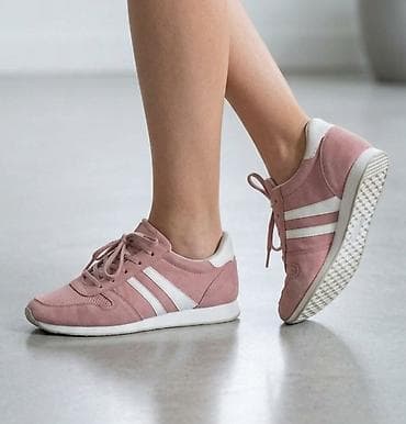 Ženske patike – roze - Klasičan sportsko-casual dizajn u puder‑roze