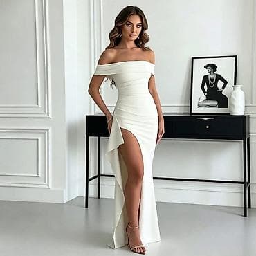 Dresses: Elegantna duga haljina sa ramenima otkrivenim (“off‑shoulder”) — 5