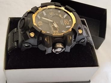alba satovi: Casio G-Shock muški ručni sat – Mudmaster stil, crno-zlatni - Robusno — 2