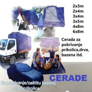 Ostala baštenska oprema: Univerzalne cerade za pokrivanje drva/bazena/prikolica itd. 2x3m — 2