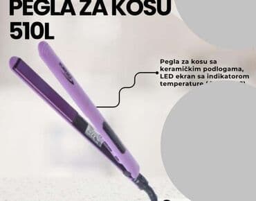 Prese za kosu: CENA 4000,RSD 2 u 1 pegla za ispravljanje kose i figaro za lokne — 1
