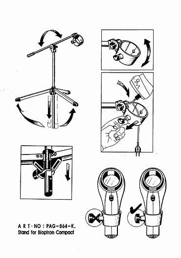 Medical lamps: BIOPTRON stalak NOV ORIGINALNI Zepterov stalak za Bioptron Compact 3 — 3