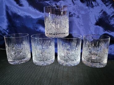 case za zestoko pice: Case kristal,rucni rad za zestoko pice iz 70ih. Case bez — 1