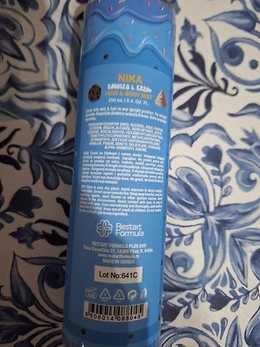 dukserice zenske new yorker: NIKA Cookies & Cream – mirisni sprej za kosu i telo, 250 ml (8.4 — 2