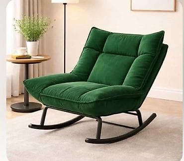 polovni radijatori cena: Moderna fotelja-ljuljaška sa dubokim sedištem Укупна висина 88 цм — 2