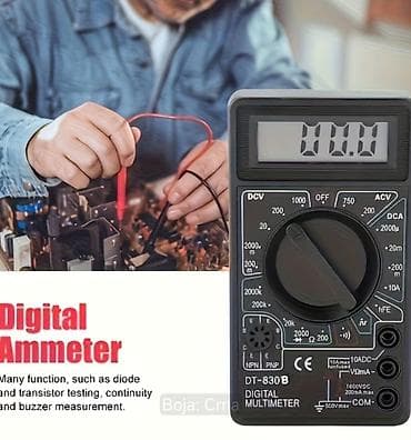 korektor za struju: Digitalni multimetar DT-830B/DT-830D - LCD ekran sa 3½ cifre (1999) — 6