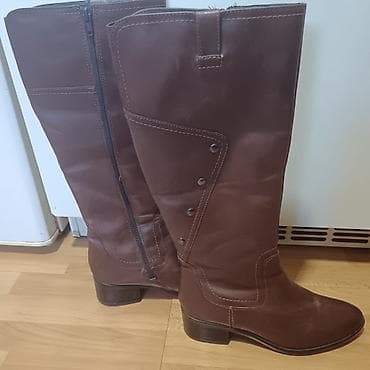 Ankle boots: High boots, 37 — 5