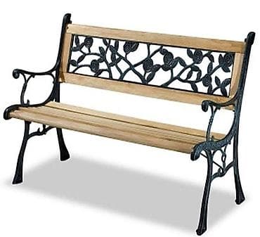 Klupa baštenska. Dimenzije: 126x52x73mm. Novo,nekorisceno. Kontakt