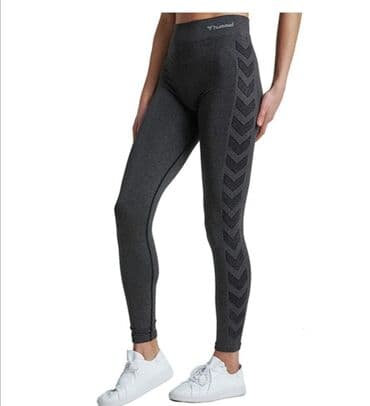 push up helanke: S (EU 36), Cotton, color - Grey, Single-colored — 4