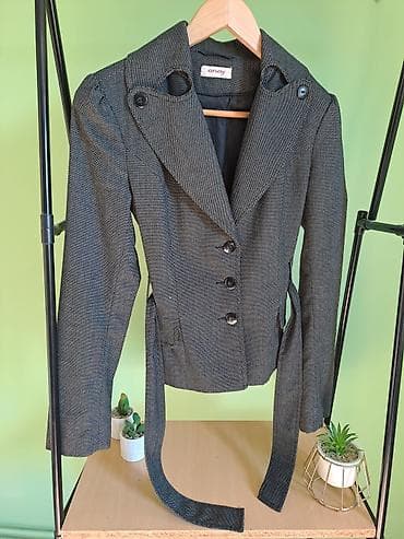 Beauty & Care: ORSAY ženski sako sa pojasom - Brend: Orsay - Boja i dezen: tamnosiva — 1