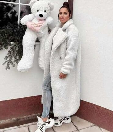 zenski vuneni kaput: 🔥Ženski “teddy” kaput – dugi, mekani i topli Tedi kaputi Topli i — 1