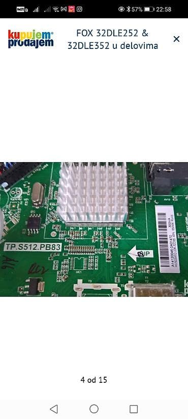 drzac za telefon za motor: FOX 32DLE252 i FOX 32DLE352 – delovi za TV Dostupni originalni delovi — 5