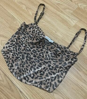 Stradivarius, S (EU 36), Leopard, krokodil, zebra, bоја - Šareno