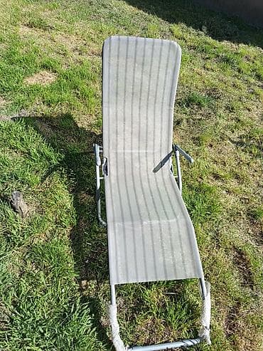 Ležaljke i ljuljaške: JYSK ležaljka KALMAR, siva – dimenzije Š60 x D168 cm. - Dizajn sa — 7