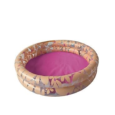 Swim Essentials dečiji bazen 100 cm — roze dno, providno‑narandžasti