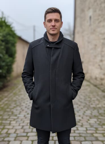 zara muski kaisevi: Kaput, XL, Tommy Hilfiger, bоја - Siva — 1