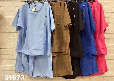 veleprodaja torbi novi pazar: Damski dvodelni komplet – košulja i pantalone širokog kroja - — 3