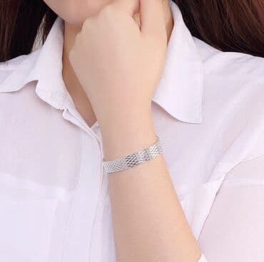 Bracelets: Set: Bracelet, Necklace, Material: Silver — 4