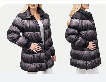 kaput od poliestera: Ženska zimska jakna – puf model do sredine butina - Boja — 1