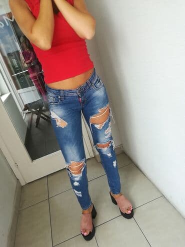 džeparice pantalone: DISQVARED FARMERICE EXTRA MODEL I KVALITET VEL S M SA PUNO ELASTINA — 2