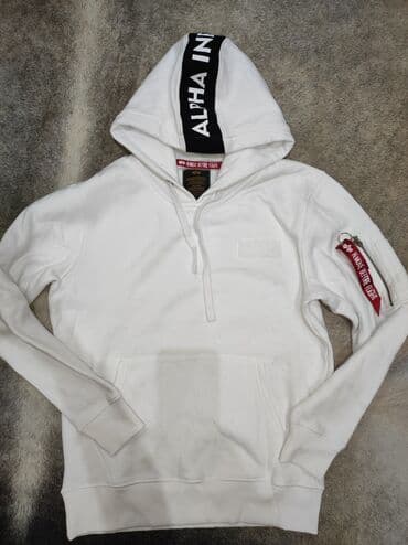 minđuše sa biserima: Sweatshirt, S (EU 48), With a hood — 1