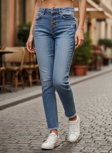 👖Prodajem vise modela zenskih 👖farmerki,od klasicnih do modernijih — 1