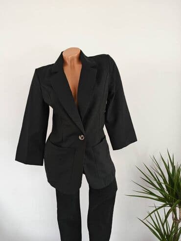 haljine za punije dame sa stomakom: SHEIN✨ Nov sako Strukiran Veličina S Poluobim 44 cm Za sve — 4