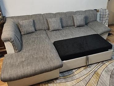 kupujem polovni namestaj: Ugaona garnitura – levi ugao, razvlačna, očuvana Opis: Prodajem — 2