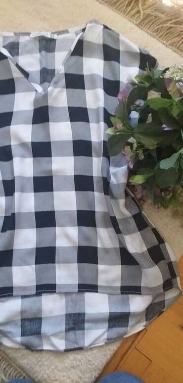 halteri h m: S (EU 36), M (EU 38), Viscose, Plaid, color - White — 1