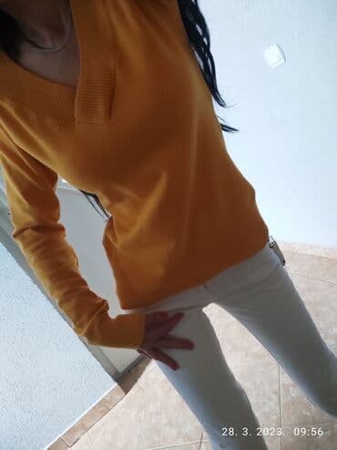 Women's Sweaters, Cardigans: S, Cotton, Single-colored — 1