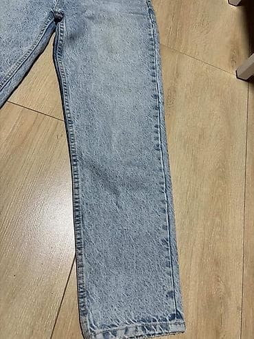 kargo pantalone: ZARA ženske farmerke – svetloplavi isprani denim 38 velicina. - — 2