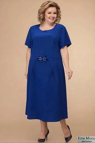 Wedding Clothes & Accessories: Elegantna ženska haljina midi dužine sa kratkim rukavima. - Klasičan — 1