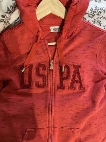 nikolas odeća: U.S. Polo Assn, S (EU 36), Jednobojni, bоја - Crvena — 1