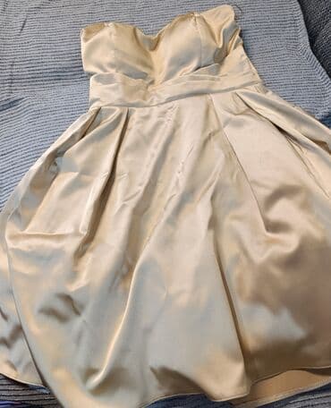 new yorker odeca: M, color - Beige, Cocktail, Without sleeves — 2