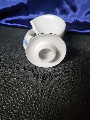 Musical Instruments: Svecnjak nov iz 1951 do 1974g. Lippelsdorf porcelan Nemacka. Nov — 9