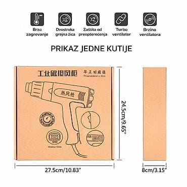 Welding Machines: Nova duvaljka 2000 W vrelog vazduha. Ima dve brzine 300 i 600 stepeni — 6