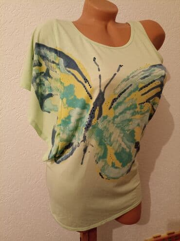 Košulje: S (EU 36), Pamuk, Sa ilustracijom, bоја - Zelena — 3