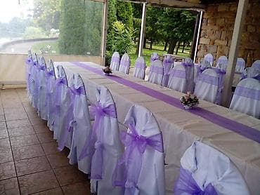 Usluge: Prodajem 300 komada elegantne bele navlake za stolice.
Tel — 2