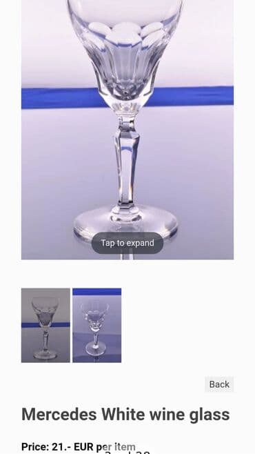swarovski case za vino cena: Case nove kristal duvano staklo za vino,nemacke 70te. Case — 2