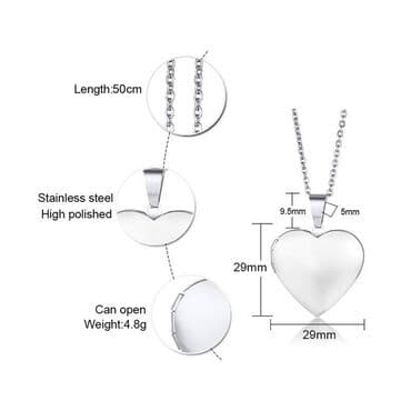 bff ogrlice za 2 cena: Ogrlica sa priveskom, Materijal: Hirurški čelik — 3