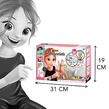 ženske pletene kape: Mega narukvice 101567 Buki – kreativni DIY set za decu 8+ Opis — 6