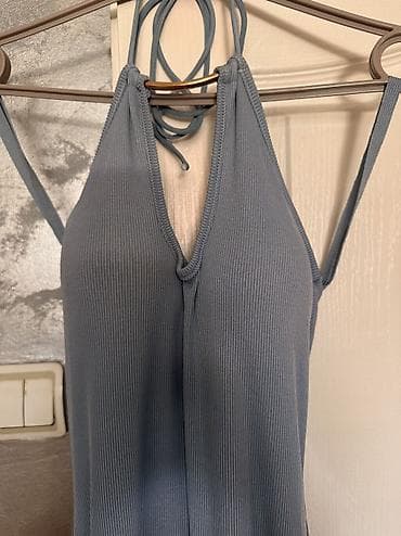 pull and bear haljina: Plava duza haljina — 2