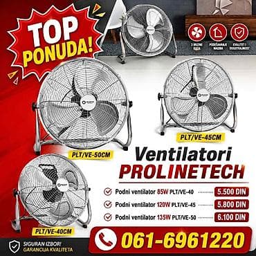 magnetne kuglice za djecu: Ventilatori PROLINETECH – podni modeli sa snažnim protokom vazduha i — 1