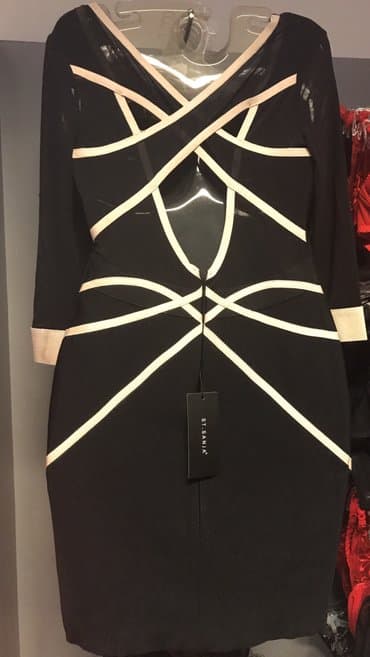 najlepse haljine za svecane prilike: M (EU 38), color - Black, Evening, Long sleeves — 4