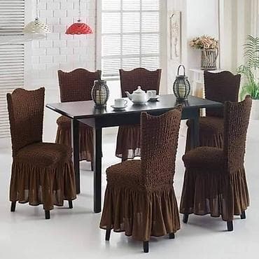 Rastegljive navlake za stolice sa karnerima 6komada 4000 din Dostupno