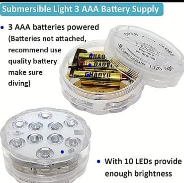 ormarici za kupatilo: RGB LED Podvodna Svetla za Bazen – Set 4 komada sa daljinskim — 9