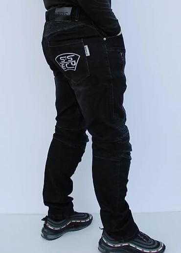 Men's Clothing: Crne muške farmerke sa modernim dizajnom, idealne za svakodnevno — 2