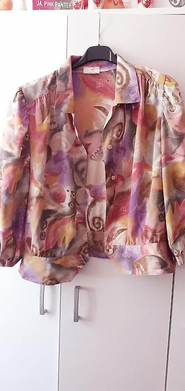 helanke new yorker: Ženska elegantna kosulja blejzer s printom - Model: lagana košulja — 1